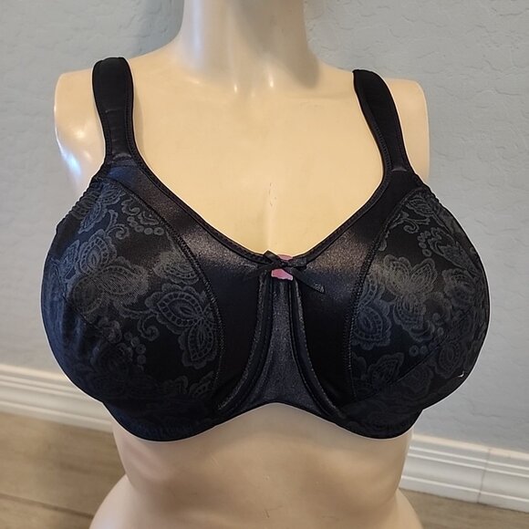 Bali Bra 38C Black Underwire Unlined 3562 - Picture 1 of 3
